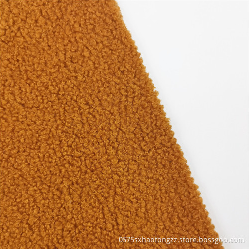 Plain Dyed Mohair Knitting Winter Cloth Fleece Fabric